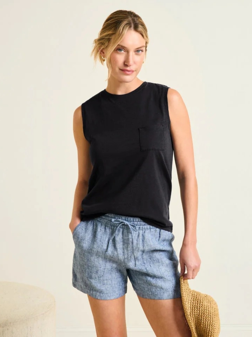 NWT Garnet Hill Weekender Crewneck Tank